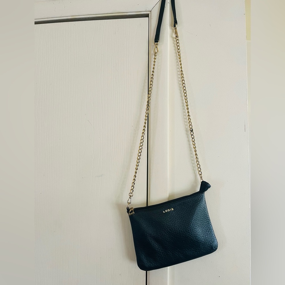 LODIS leather gold hardware crossbody bag